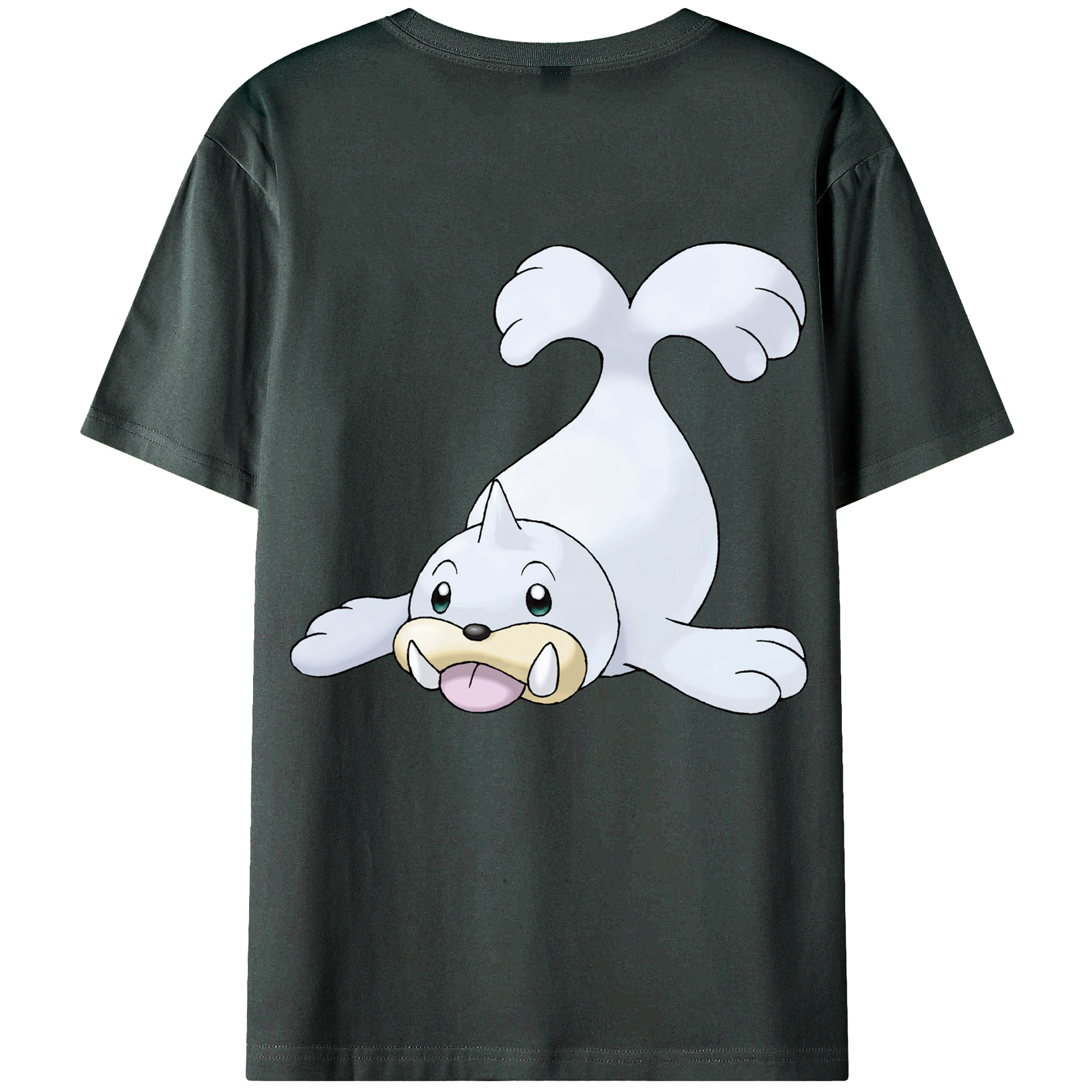 （画像用） ポケットモンスター Pokémon 綿100％ メンズ半袖Tシャツ（バックプリント） 通気性